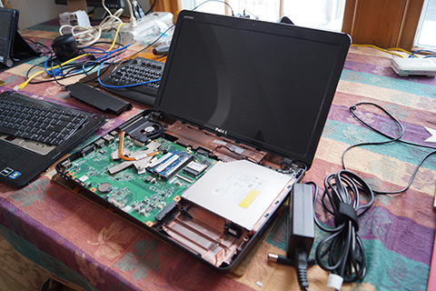 Frank repairing PC hardware ByteWisePC 911